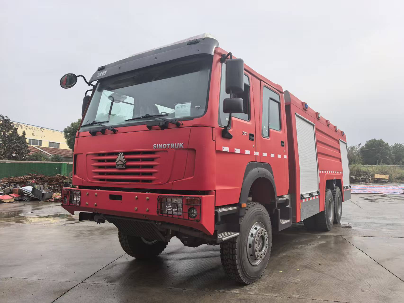 Emergency Fire Truck Vehicle with Fire Truck Warning Light & Strobe Light System 