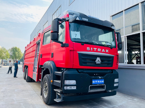 HOWO State-of-the-Art Nozzle Foam Equipment on Fire Engine Efficient Fire Suppression