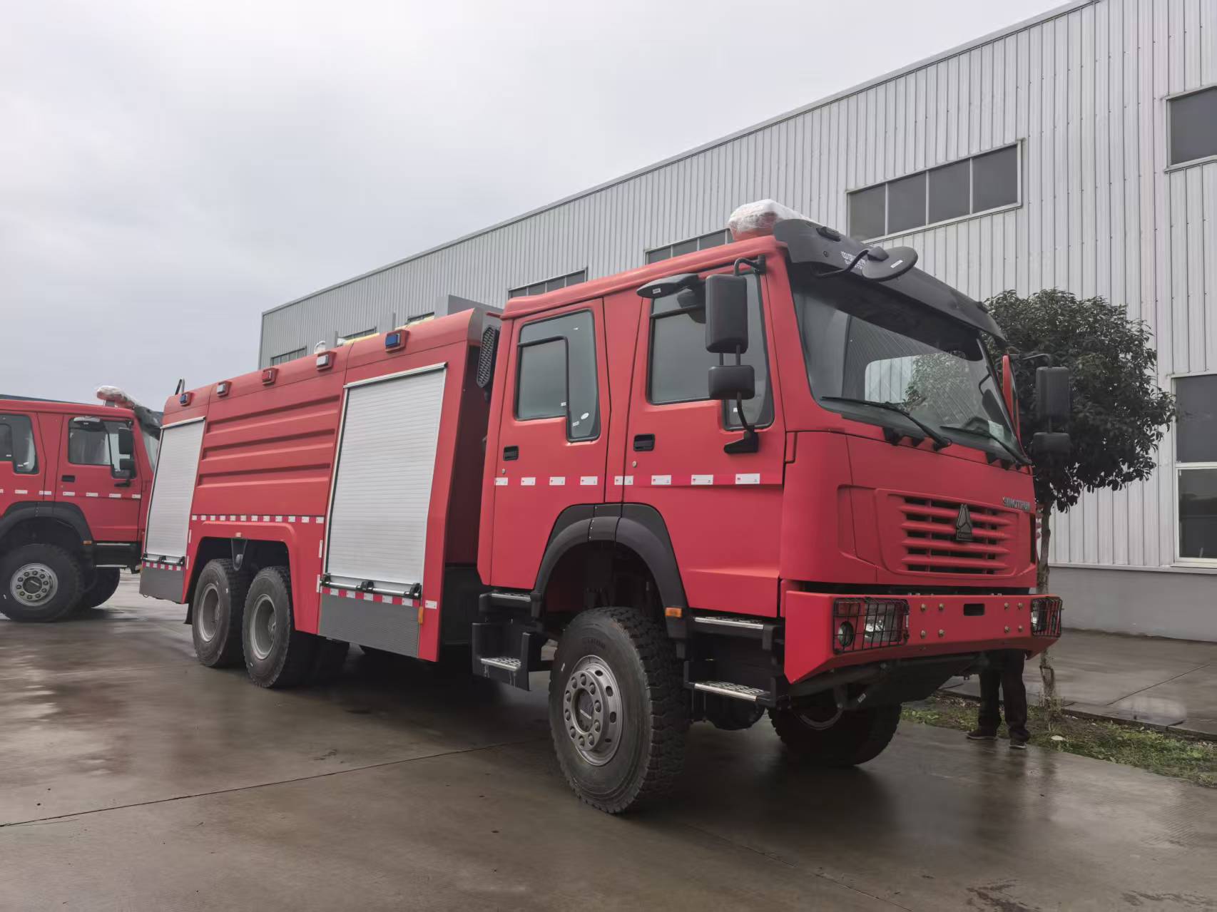 Emergency Fire Truck Vehicle with Fire Truck Warning Light & Strobe Light System 